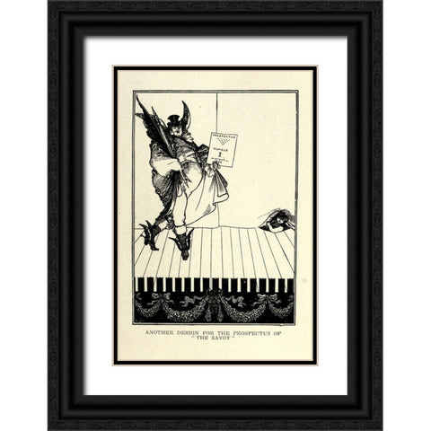 Prospectus 2 Black Ornate Wood Framed Art Print with Double Matting by Beardsley, Aubrey