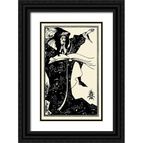 Virgilius 1899 Black Ornate Wood Framed Art Print with Double Matting by Beardsley, Aubrey