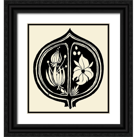 Tristan Isolde cover Black Ornate Wood Framed Art Print with Double Matting by Beardsley, Aubrey