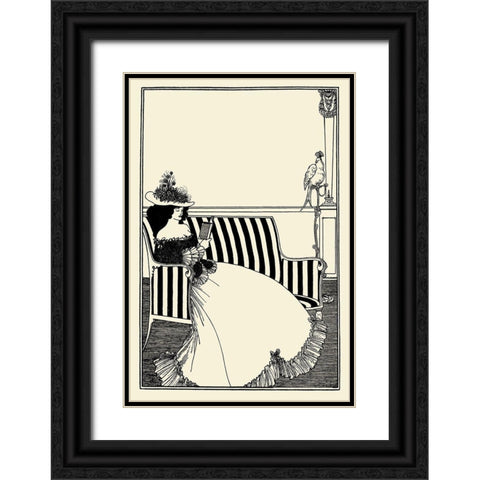 Jacques Tournebroche 2 Black Ornate Wood Framed Art Print with Double Matting by Beardsley, Aubrey