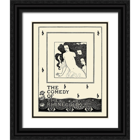 Savoy 1896 Vol.8 - Rhinegold Black Ornate Wood Framed Art Print with Double Matting by Beardsley, Aubrey