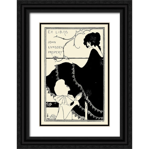Yellow Book 1894 Vol.1 - John Lumsden Black Ornate Wood Framed Art Print with Double Matting by Beardsley, Aubrey