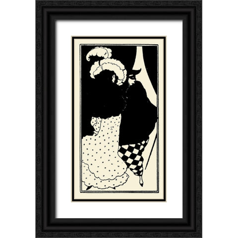 Yellow Book 1894 Vol.3 - Title page Black Ornate Wood Framed Art Print with Double Matting by Beardsley, Aubrey