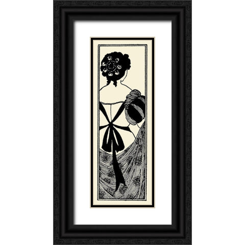 Yellow Book 1895 Vol.4 - Title page Black Ornate Wood Framed Art Print with Double Matting by Beardsley, Aubrey