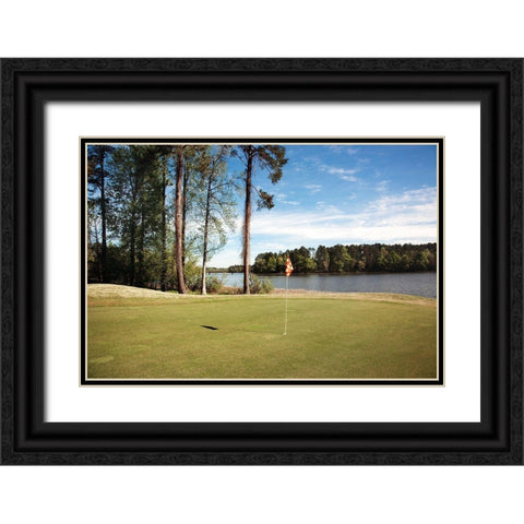 Grand National Golf Course I Black Ornate Wood Framed Art Print with Double Matting by Highsmith, Carol