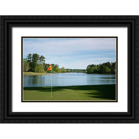 Grand National Golf Course II Black Ornate Wood Framed Art Print with Double Matting by Highsmith, Carol