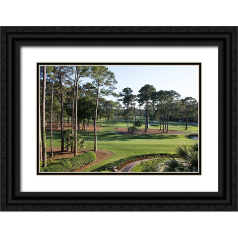 Charleston National Golf Club-South Carolina Black Ornate Wood Framed Art Print with Double Matting by South Carolina Picture Archive
