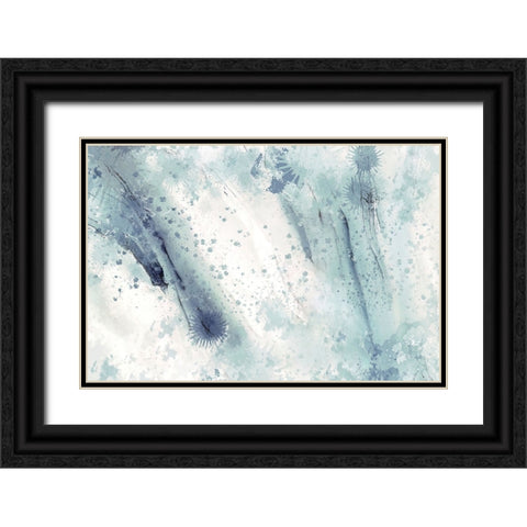 Raindrops of my Shoes Black Ornate Wood Framed Art Print with Double Matting by Alpenglow Workshop