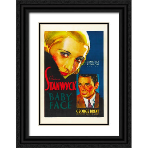 Baby Face-1933 Black Ornate Wood Framed Art Print with Double Matting by Vintage Hollywood Archive