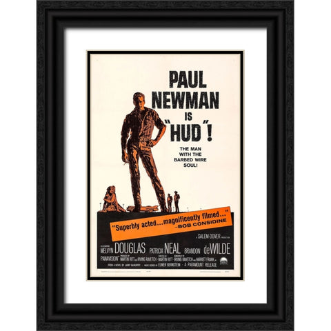 Hud-1962 Black Ornate Wood Framed Art Print with Double Matting by Vintage Hollywood Archive