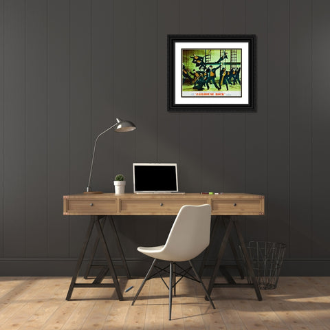 Jailhouse Rock-1957 Black Ornate Wood Framed Art Print with Double Matting by Vintage Hollywood Archive