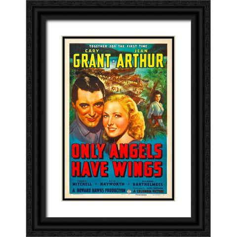 Only Angels Have Wings-1939 Black Ornate Wood Framed Art Print with Double Matting by Vintage Hollywood Archive