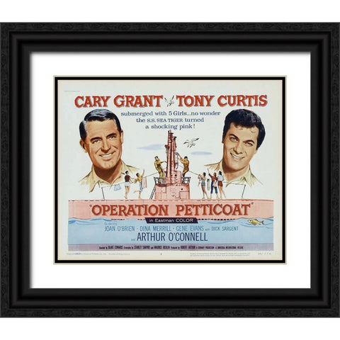 Operation Petticoat Black Ornate Wood Framed Art Print with Double Matting by Vintage Hollywood Archive
