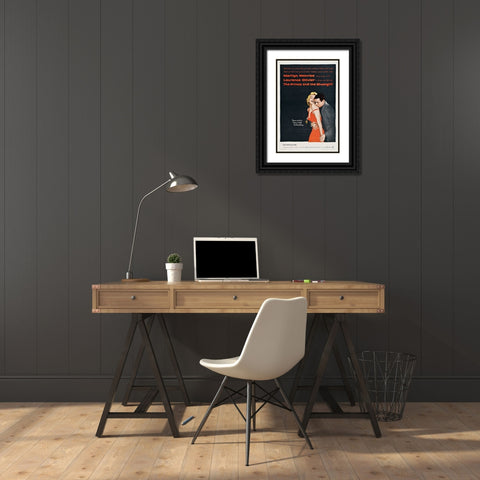 Prince and the Showgirl Black Ornate Wood Framed Art Print with Double Matting by Vintage Hollywood Archive