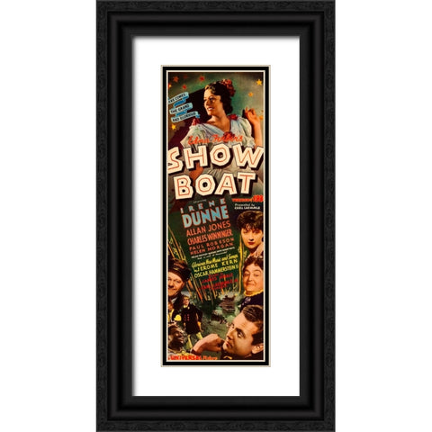 Show Boat-1936 Black Ornate Wood Framed Art Print with Double Matting by Vintage Hollywood Archive