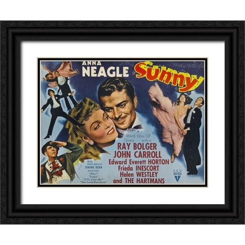Sunny-1941 Black Ornate Wood Framed Art Print with Double Matting by Vintage Hollywood Archive