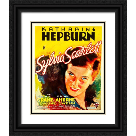 Sylvia Scarlett-1935 Black Ornate Wood Framed Art Print with Double Matting by Vintage Hollywood Archive