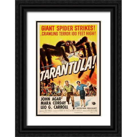 Tarantula-1955 Black Ornate Wood Framed Art Print with Double Matting by Vintage Hollywood Archive