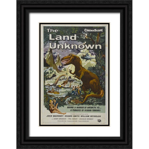 The Land Unknown-1957 Black Ornate Wood Framed Art Print with Double Matting by Vintage Hollywood Archive