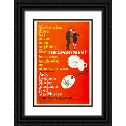 The Apartment-1960 Black Ornate Wood Framed Art Print with Double Matting by Vintage Hollywood Archive