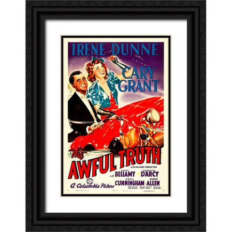 The Awful Truth-1937 Black Ornate Wood Framed Art Print with Double Matting by Vintage Hollywood Archive