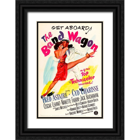 The Band Wagon-1953 Black Ornate Wood Framed Art Print with Double Matting by Vintage Hollywood Archive