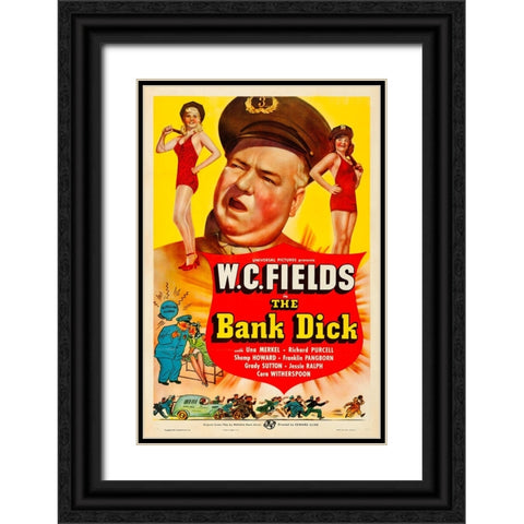 The Bank Dick-1940 Black Ornate Wood Framed Art Print with Double Matting by Vintage Hollywood Archive