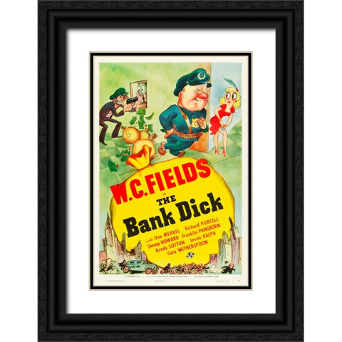 The Bank Dick-1940 Black Ornate Wood Framed Art Print with Double Matting by Vintage Hollywood Archive