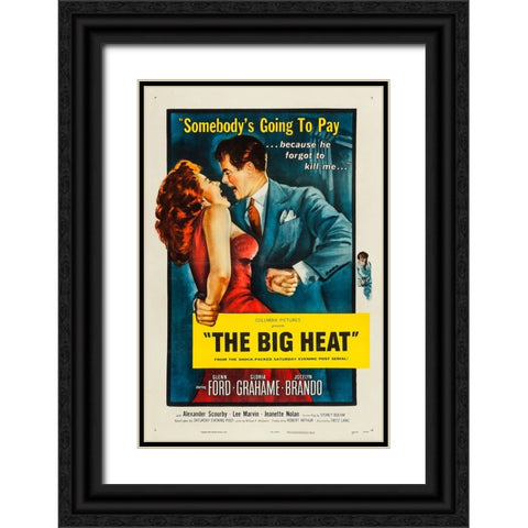 The Big Heat-1953 Black Ornate Wood Framed Art Print with Double Matting by Vintage Hollywood Archive