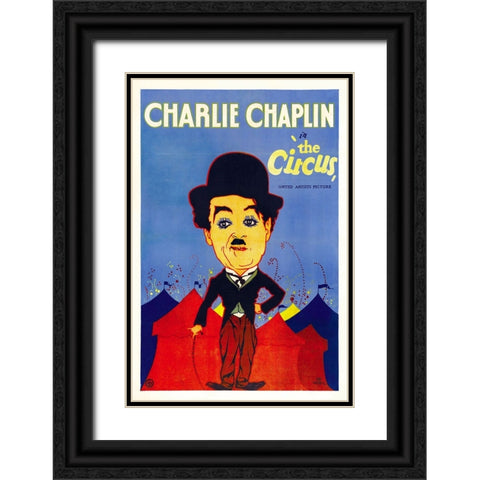 The Circus-1928 Black Ornate Wood Framed Art Print with Double Matting by Vintage Hollywood Archive