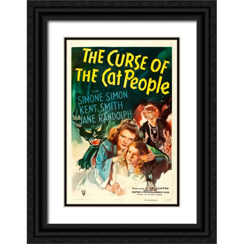 The Curse of the Cat People-1943 Black Ornate Wood Framed Art Print with Double Matting by Vintage Hollywood Archive