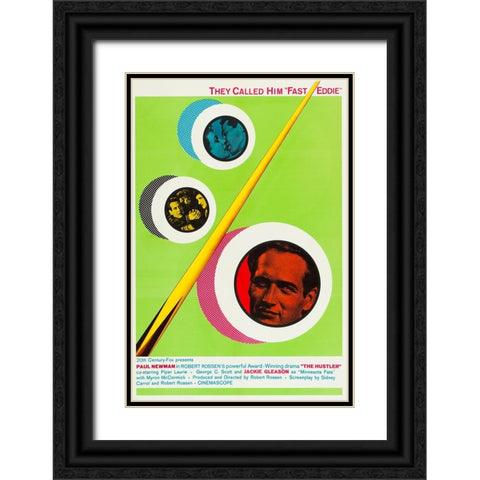 The Hustler-1961 Black Ornate Wood Framed Art Print with Double Matting by Vintage Hollywood Archive