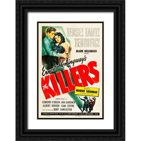 The Killers-1946 Black Ornate Wood Framed Art Print with Double Matting by Vintage Hollywood Archive