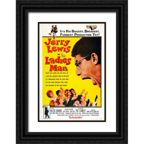 The Ladies Man-1961 Black Ornate Wood Framed Art Print with Double Matting by Vintage Hollywood Archive