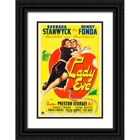 The Lady Eve-1941 Black Ornate Wood Framed Art Print with Double Matting by Vintage Hollywood Archive
