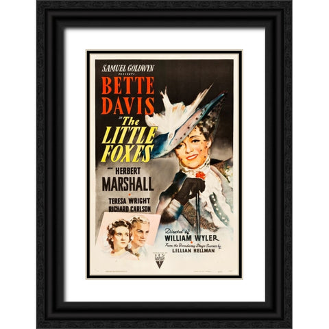 The Little Foxes-1941 Black Ornate Wood Framed Art Print with Double Matting by Vintage Hollywood Archive