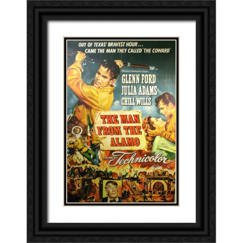The Man from the Alamo Black Ornate Wood Framed Art Print with Double Matting by Vintage Hollywood Archive