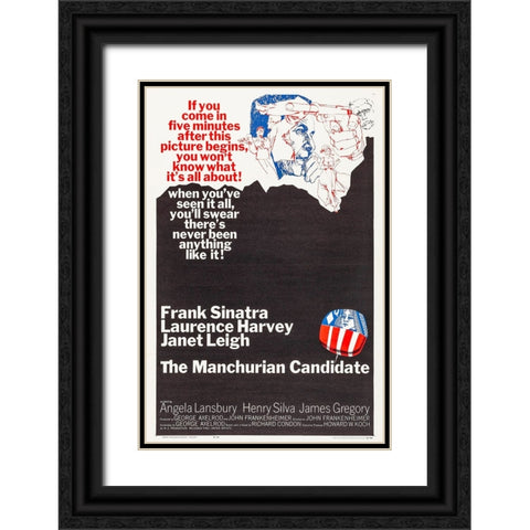 The Manchurian Candidate-1962 Black Ornate Wood Framed Art Print with Double Matting by Vintage Hollywood Archive