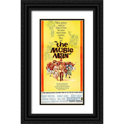 The Music Man-1962 Black Ornate Wood Framed Art Print with Double Matting by Vintage Hollywood Archive