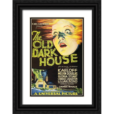 The Old Dark House-1932 Black Ornate Wood Framed Art Print with Double Matting by Vintage Hollywood Archive