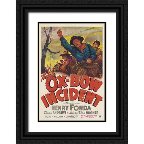 The Ox Bow Incident-1942 Black Ornate Wood Framed Art Print with Double Matting by Vintage Hollywood Archive