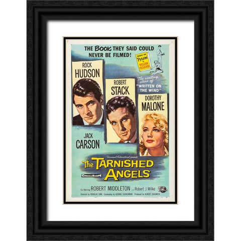 The Tarnished Angels-1958 Black Ornate Wood Framed Art Print with Double Matting by Vintage Hollywood Archive