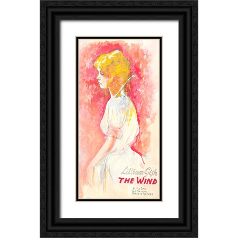 The Wind-1928 Black Ornate Wood Framed Art Print with Double Matting by Vintage Hollywood Archive