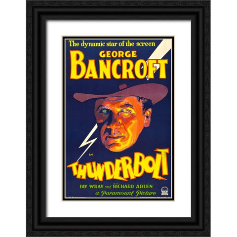 Thunderbolt-1929 Black Ornate Wood Framed Art Print with Double Matting by Vintage Hollywood Archive