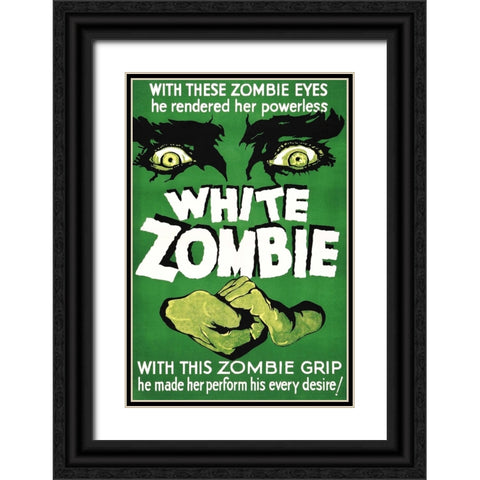White Zombie-1932 Black Ornate Wood Framed Art Print with Double Matting by Vintage Hollywood Archive