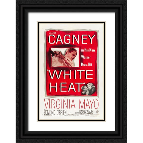 White Heat-1949 Black Ornate Wood Framed Art Print with Double Matting by Vintage Hollywood Archive