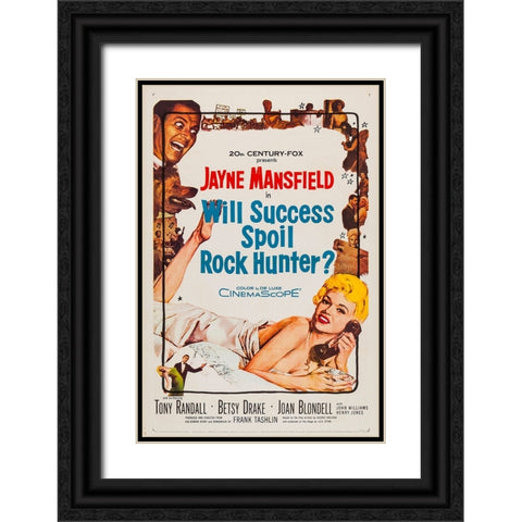 Will Success Spoil Rock Hunter-1957 Black Ornate Wood Framed Art Print with Double Matting by Vintage Hollywood Archive