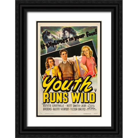 Youth Runs Wild-1944 Black Ornate Wood Framed Art Print with Double Matting by Vintage Hollywood Archive