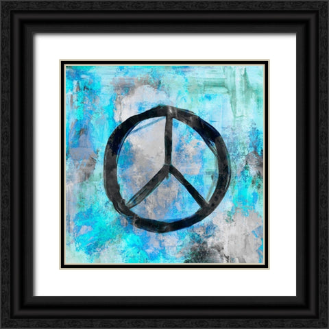 Against War Black Ornate Wood Framed Art Print with Double Matting by Haase, Andrea