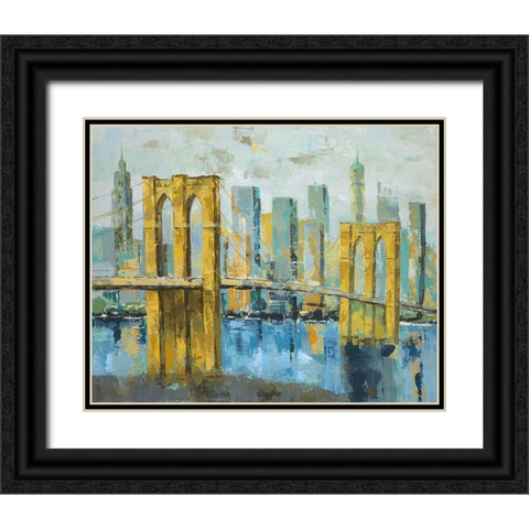 City View I Black Ornate Wood Framed Art Print with Double Matting by Joy, Julie